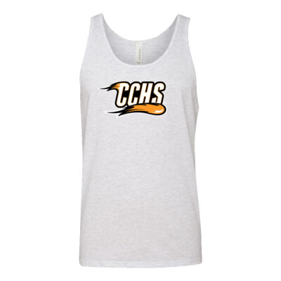 CCHS with Mascot - Orange Outline - Unisex Jersey Tank Thumbnail