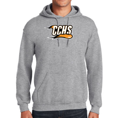 CCHS with Mascot - Orange Outline - Heavy Blend ™ Hooded Sweatshirt Thumbnail