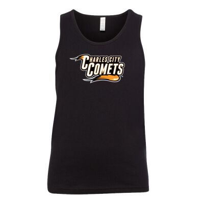 Charles City Comets with Mascot - White Outline - Youth Jersey Tank Thumbnail