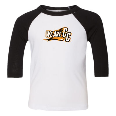 We are CC - Orange Outline - Toddler Three-Quarter Sleeve Baseball Tee Thumbnail