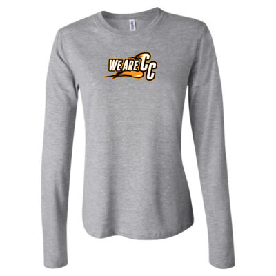 We are CC - Orange Outline - Women's Long Sleeve Jersey Tee Thumbnail