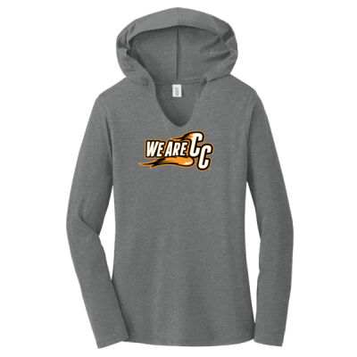 We are CC - Orange Outline - Women's Perfect Tri ® Long Sleeve Hoodie Thumbnail