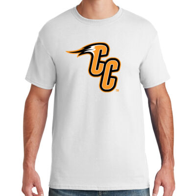 CC - Orange Outline - Dri Power ® Active 50/50 Cotton/Poly T Shirt Thumbnail