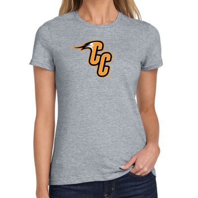 CC - Orange Outline - Softstyle ® Ladies T Shirt Thumbnail
