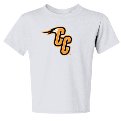 CC - Orange Outline - Youth Dri Power ® 50/50 Cotton/Poly T Shirt Thumbnail