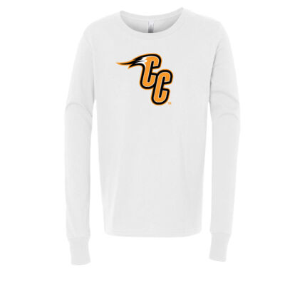CC - Orange Outline - Youth Long Sleeve Jersey Tee Thumbnail