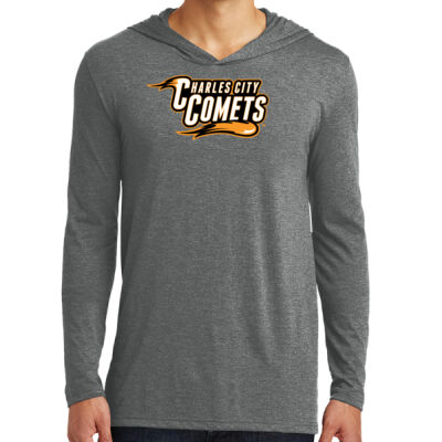 Charles City Comets with Mascot - Orange Outline - Perfect Tri ® Long Sleeve Hoodie Thumbnail